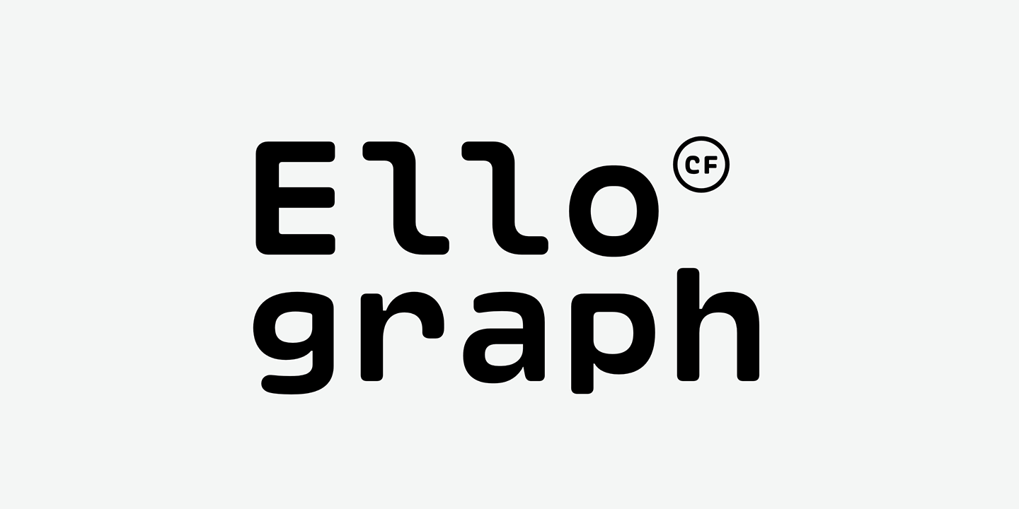 Ejemplo de fuente Ellograph CF Light Italic
